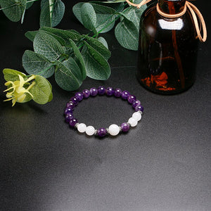Bracelet anti-stress et relaxation en perles d'Améthyste