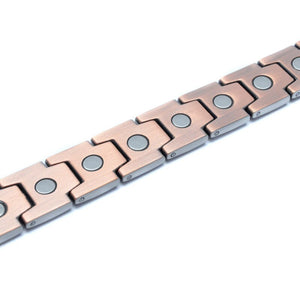 Bracelet Homme Bio-magnétique anti douleurs en Cuivre