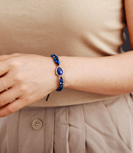 Charger l&#39;image dans la galerie, Bracelet Bohème tressé en Lapis Lazuli