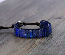 Charger l&#39;image dans la galerie, Bracelet Bohème Wrap 1 tour en Lapis Lazuli