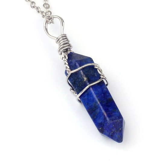 Collier Grossesse, Fécondité et Peau avec pendentif en Lapis lazuli