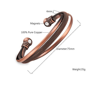Bracelet H/F Bio-magnétique anti douleurs et perte de poids 4 couleurs