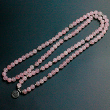 Charger l&#39;image dans la galerie, Bracelet de guérison Chagrin d&#39;amour Yoga en perles de Quartz rose et Améthystes