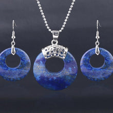 Charger l&#39;image dans la galerie, Ensemble de 2 bijoux ronds en Lapis Lazuli