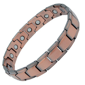 Bracelet Homme Bio-magnétique anti douleurs en Cuivre