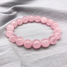 Charger l&#39;image dans la galerie, Bracelet de guérison et amour en perles de Quartz rose