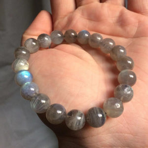 Bracelet Anti Fatigue en perles de Labradorite de 4 à 10 mm
