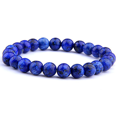 Bracelet H/F Grossesse, Fécondité et Peau en perles de Lapis Lazuli